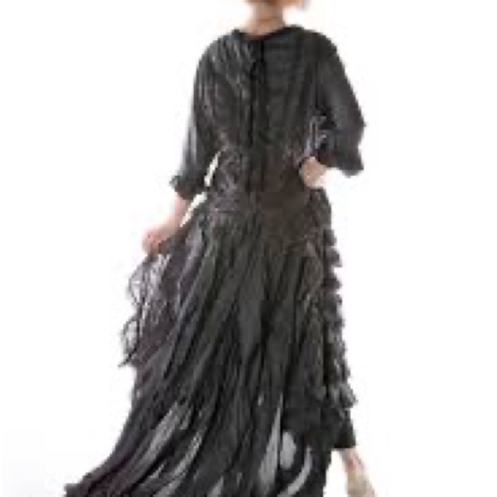 Magnolia Pearl Black Ruffled Dress - Picture 3 of 10